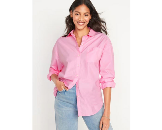 OLD NAVY BLUSA BOYFRIEND MUJER